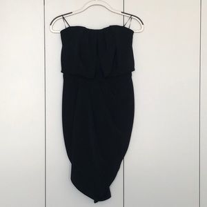New Guess strapless draped dress